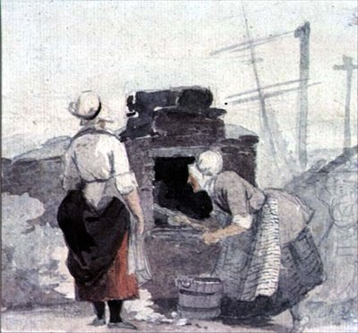 Due donne a un forno da Luke attr. to Clennell